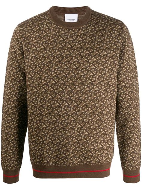 burberry monogram sweater|burberry jumpers for men.